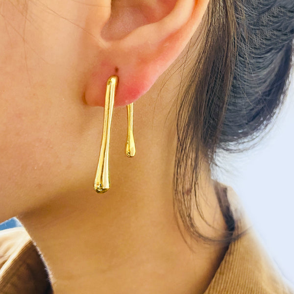 Just Lil Things Gold  Pin Earrings jlt11789