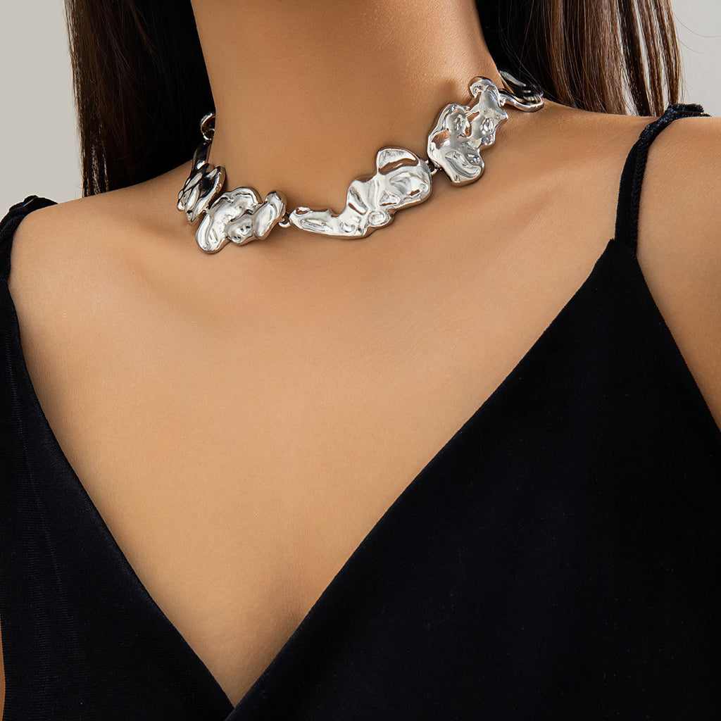 Just Lil Things Artificial  Silver  Necklace jltn0838