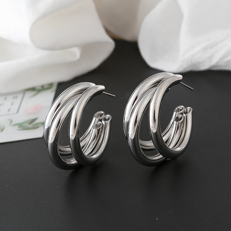 just-lil-things Silver-earrings-pin-earrings-jlt10254
