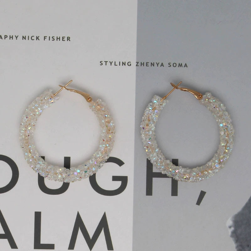 just-lil-things-white snowy cystal-hoop earring-jlt10580