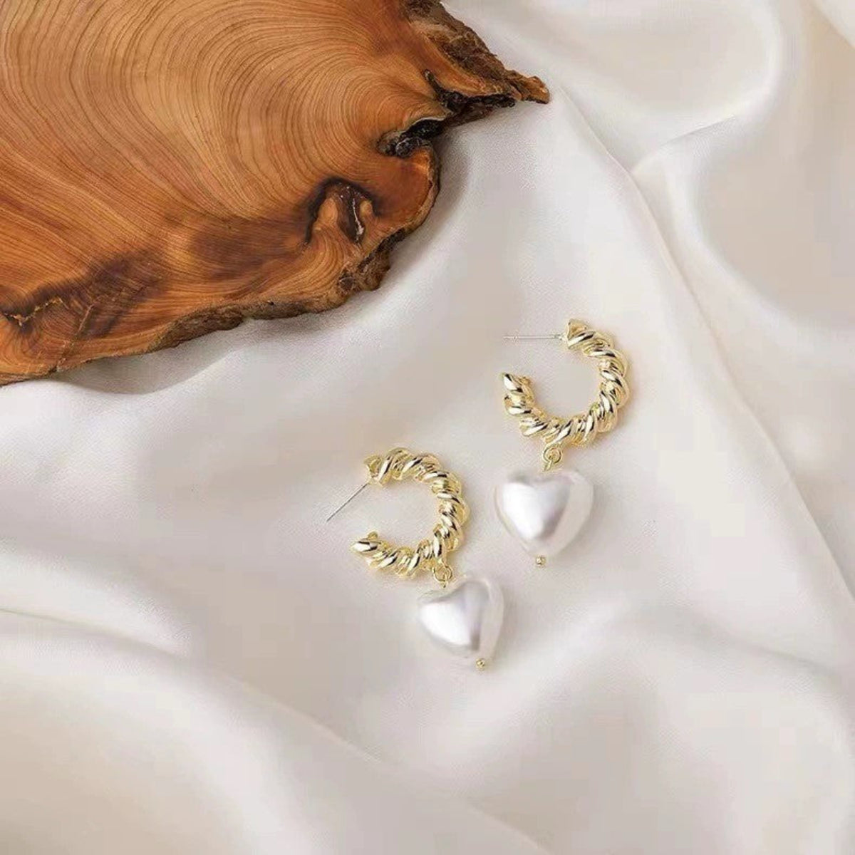Delight Heart With Half Hoop Earrings JLT11231
