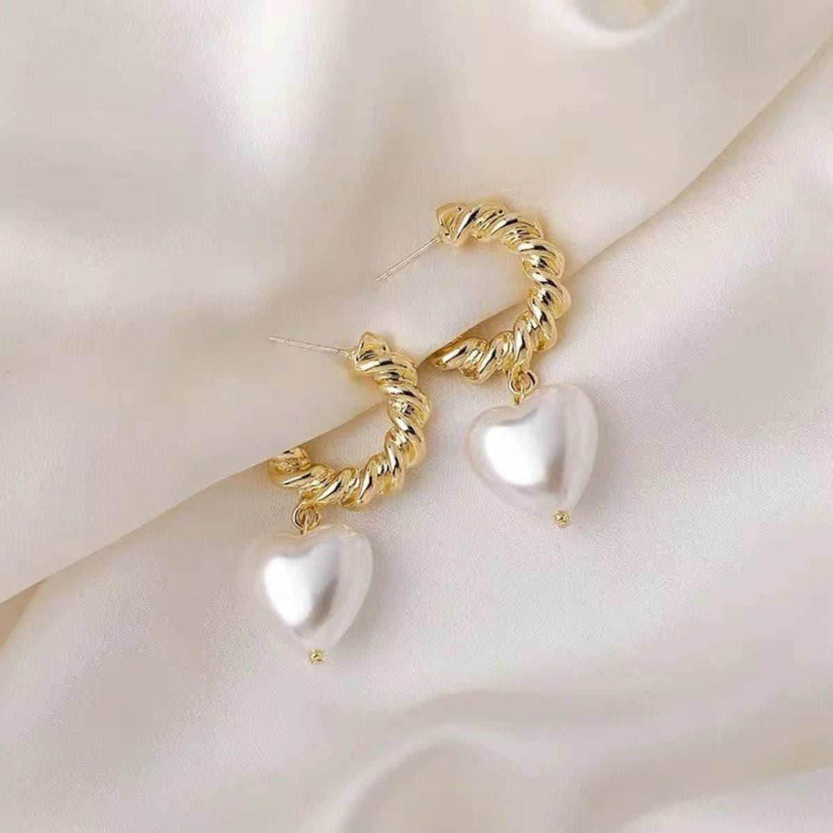 Delight Heart With Half Hoop Earrings JLT11231