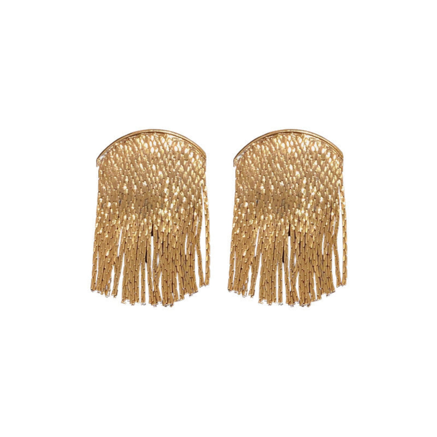 Gleaming Gold Pin Earrings JLT11332