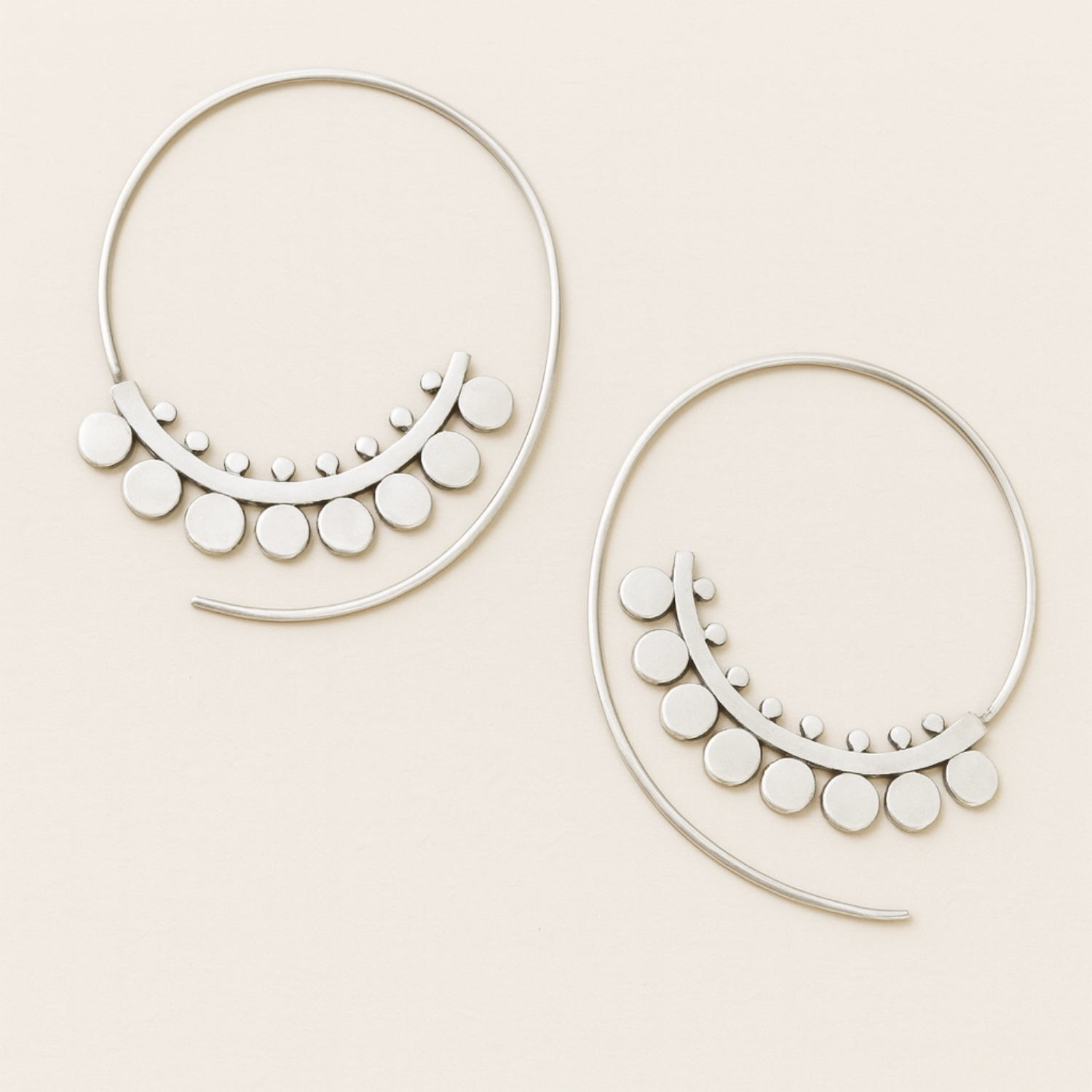 Boho Crescent Hoop Earrings JLT11592