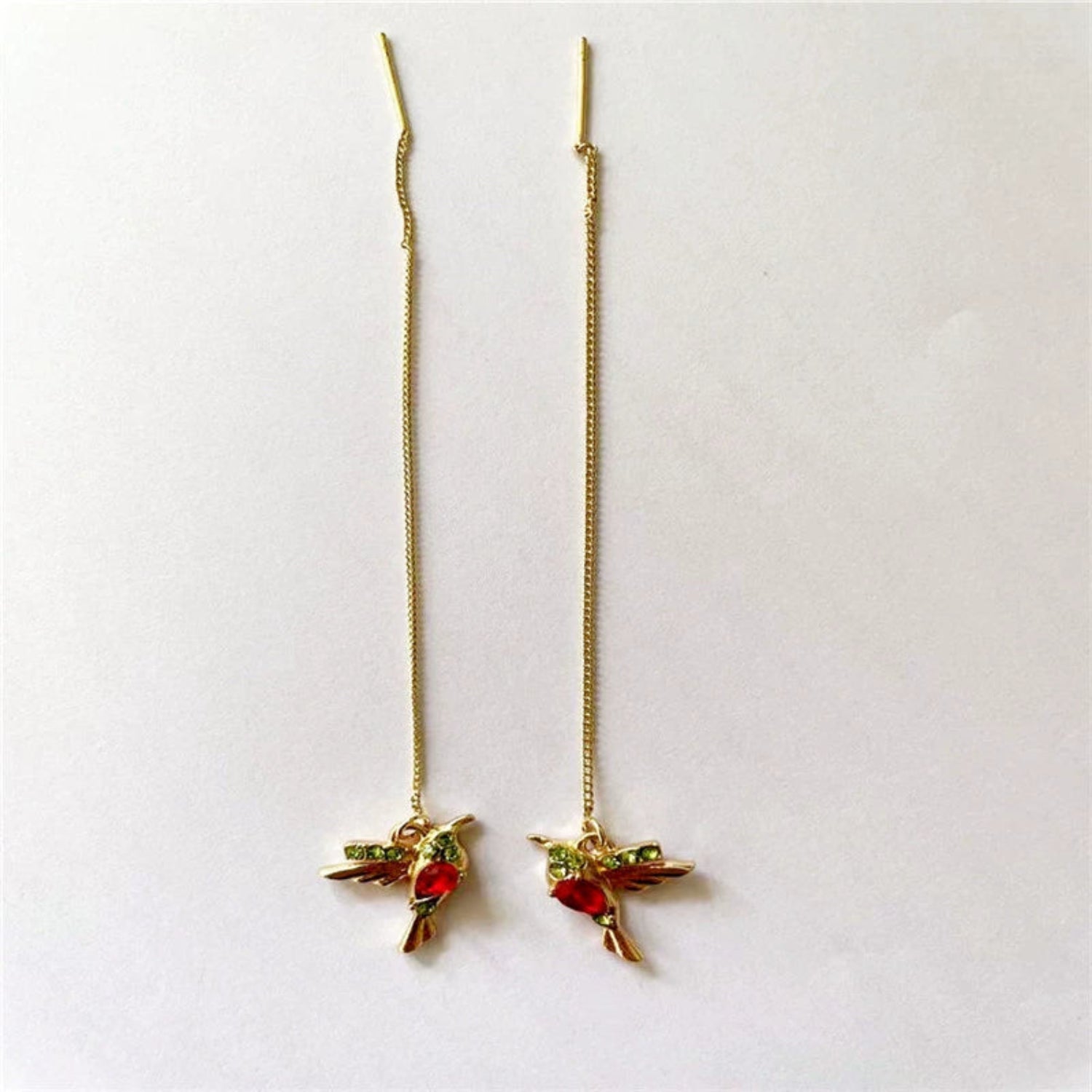 Hummingbird Gold Threader Earrings JLT13649