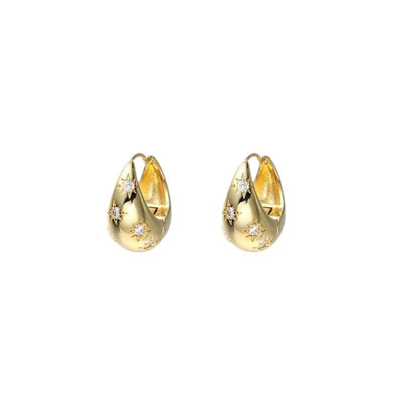 Just Lil Things Gold Hoop Earrings jlt11965