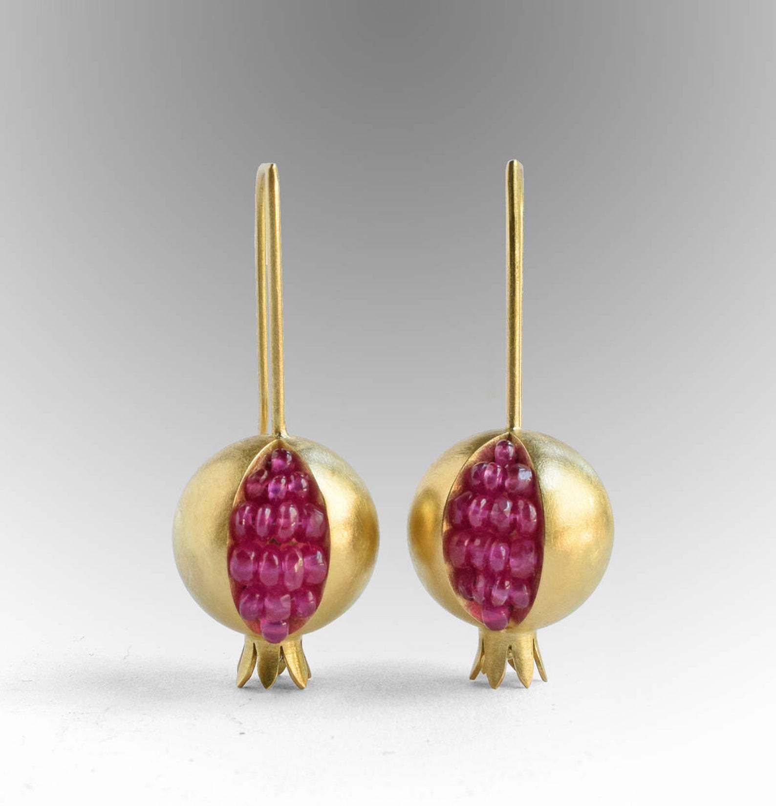 Gold Pomegranate Seed Earrings JLT13660