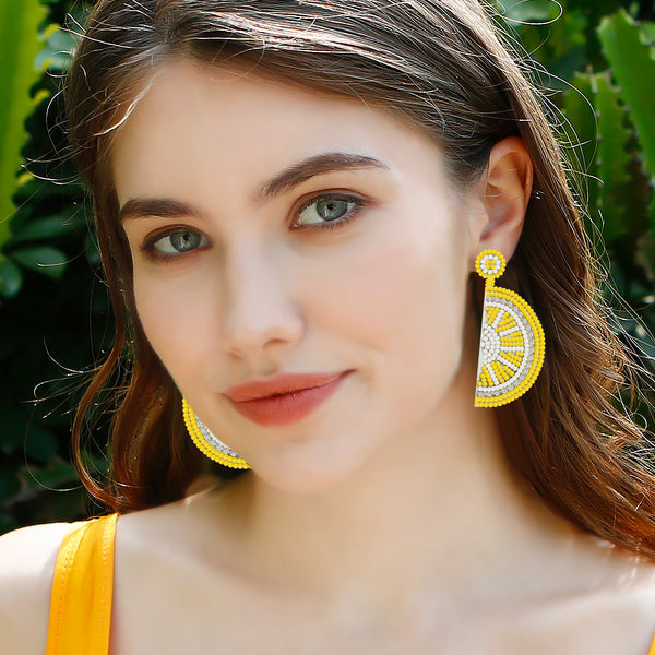 Just Lil Things yellow Pin Earrings