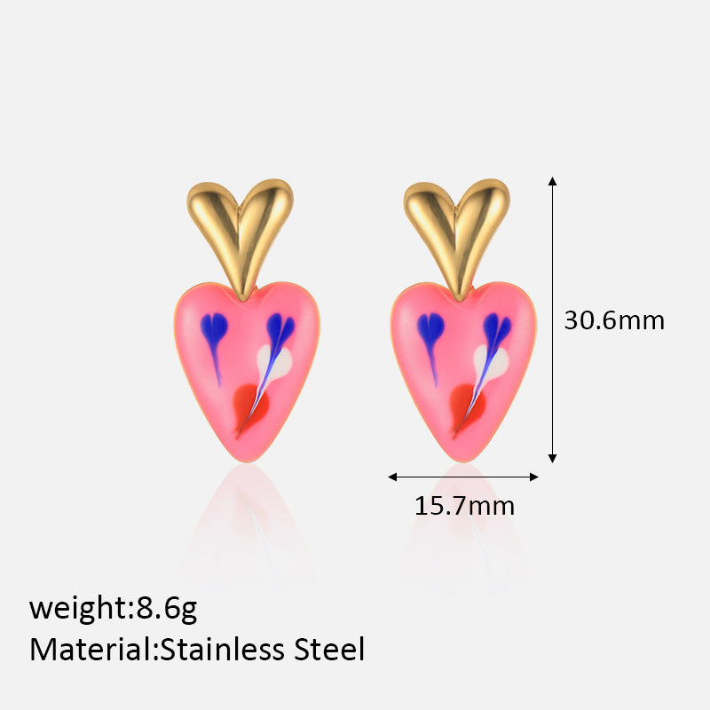 Just Lil Things Multi Color Pin Earrings