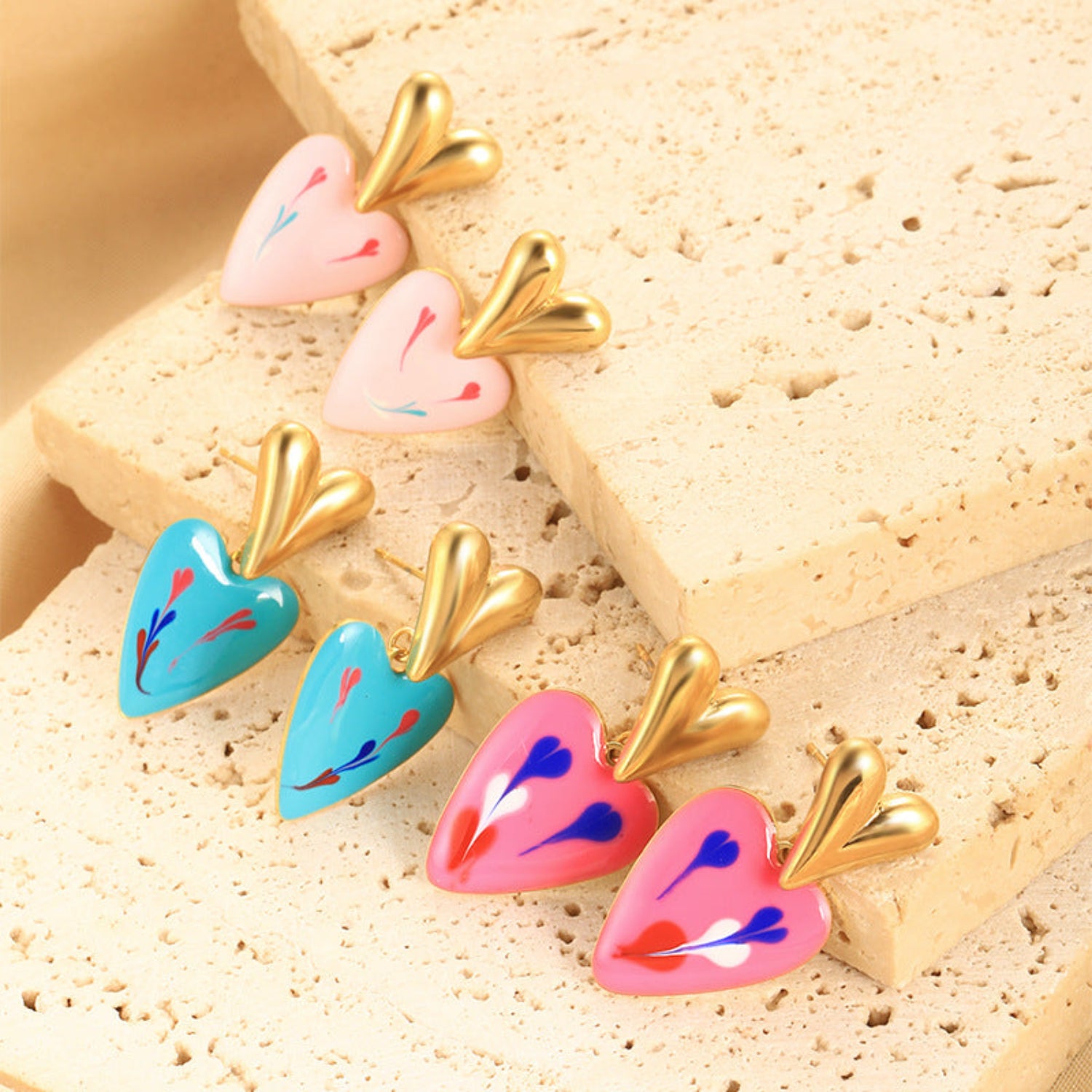 Just Lil Things Multi Color Pin Earrings