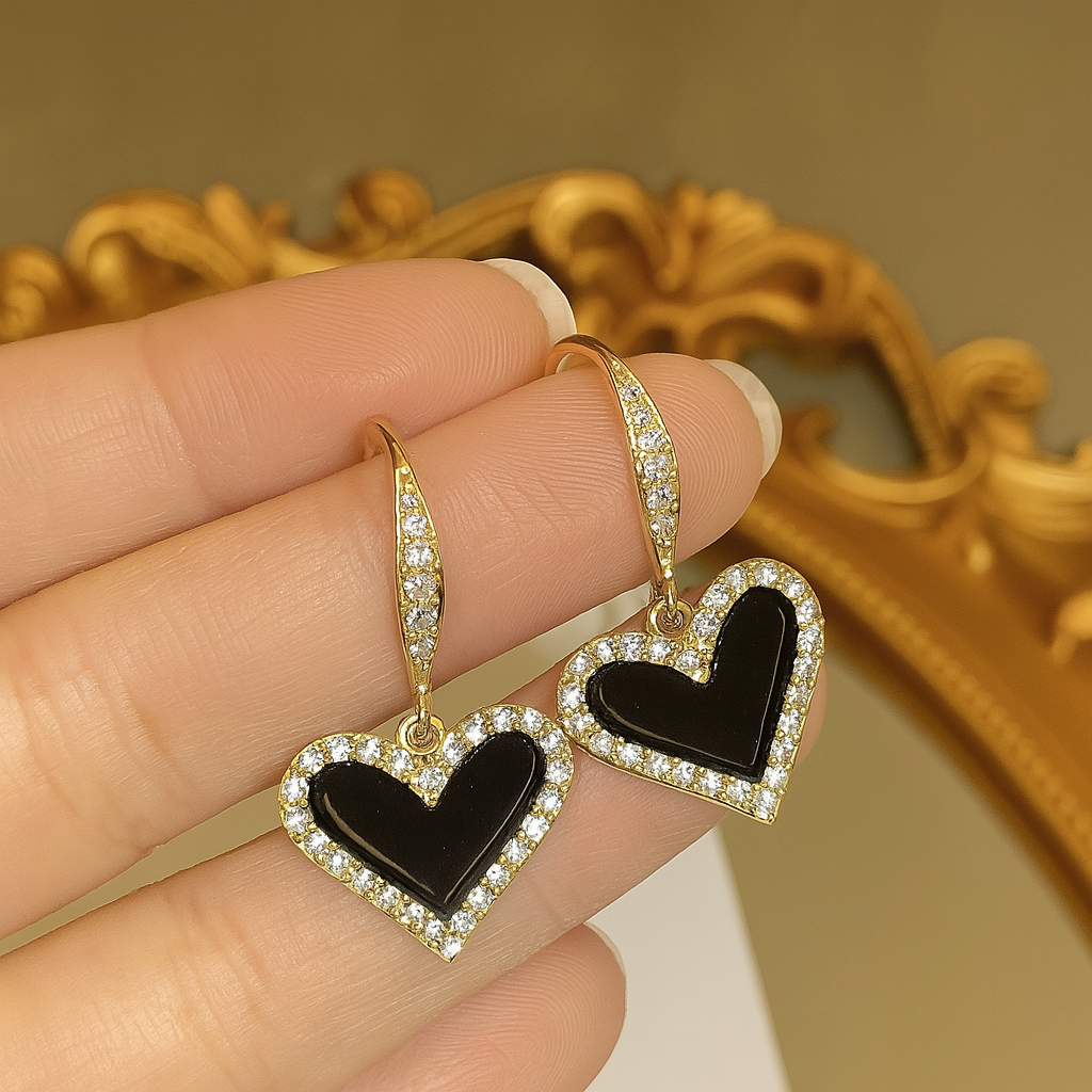 Crystal Heart Earrings JLT13027