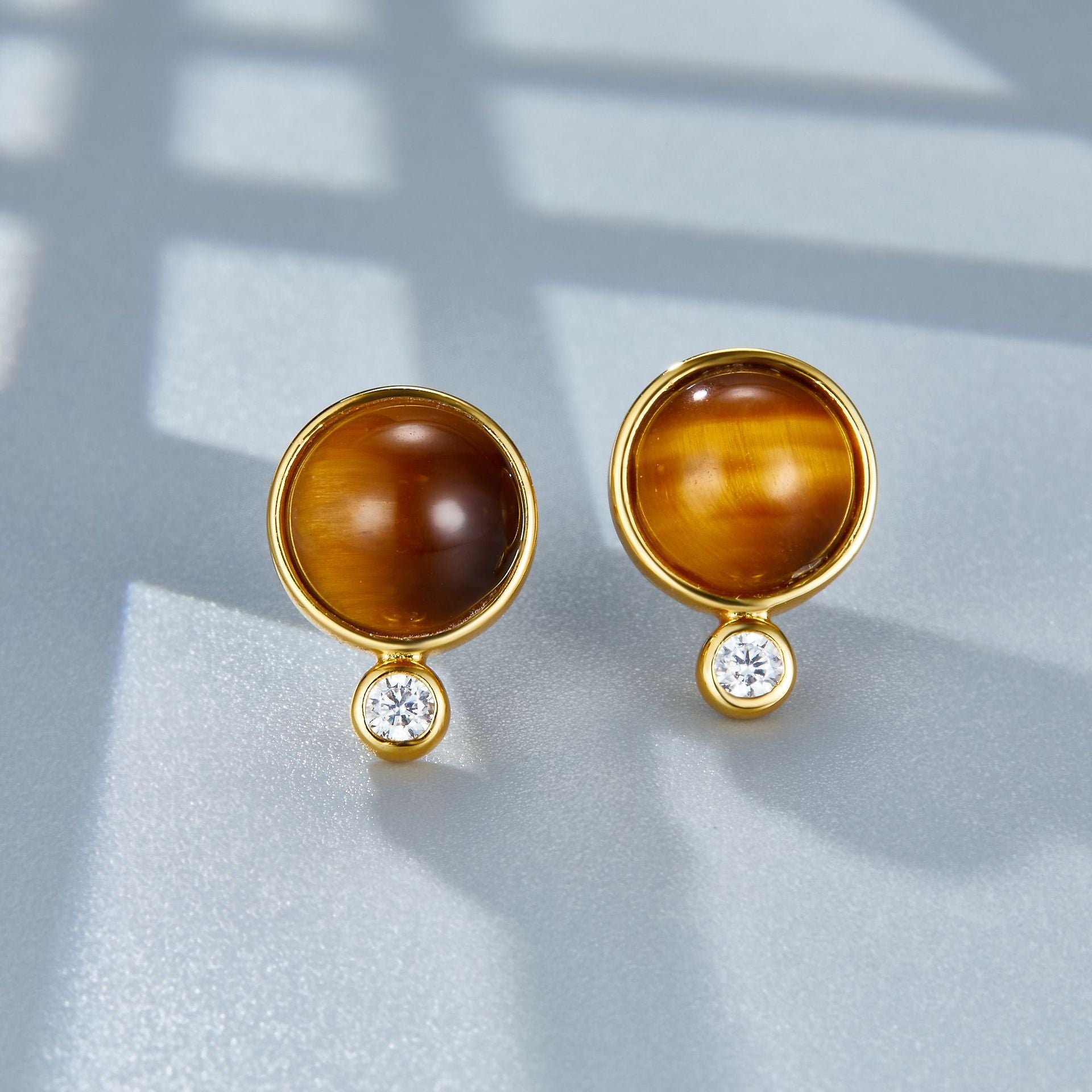 tiger eye stone earrings jlt13113