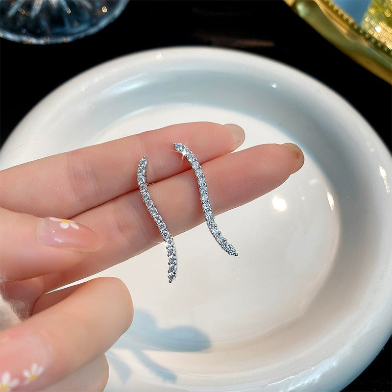 Simple single line earrings jlt13117