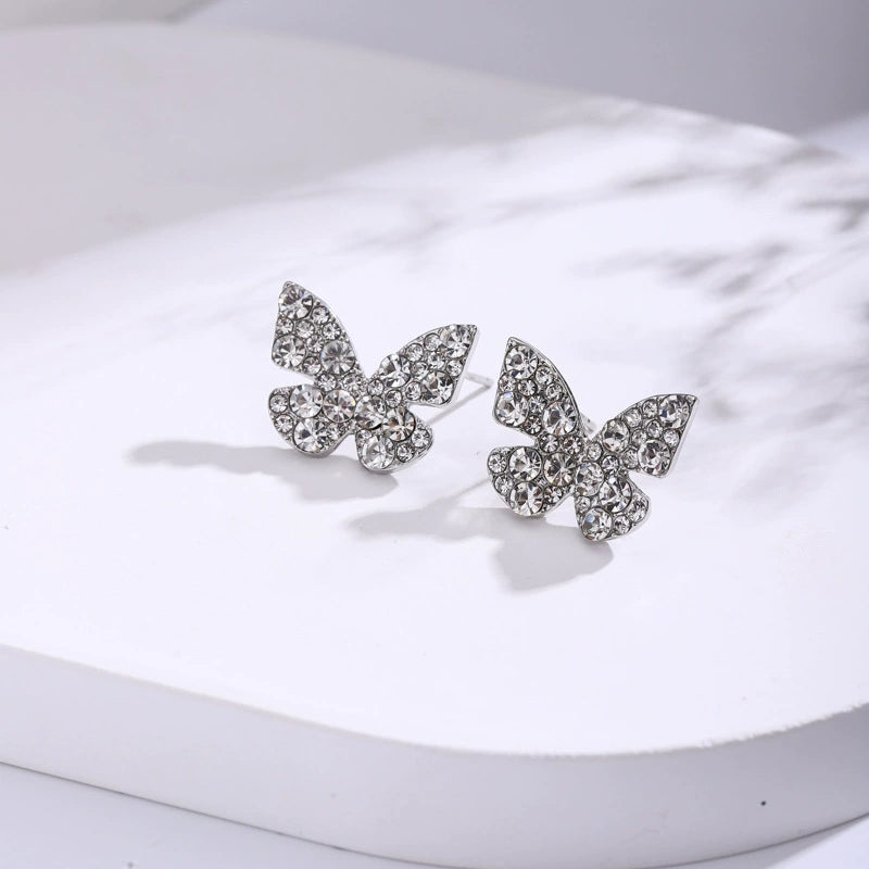 diamond butterfly earrings jlt13153