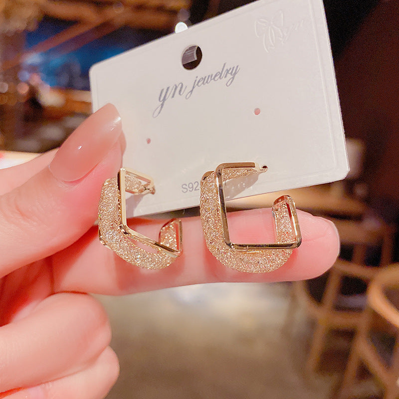 rhinestone square earrings jlt13166