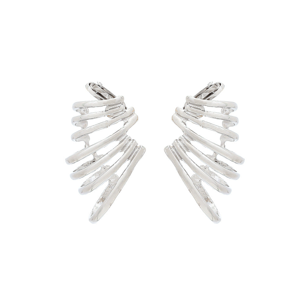Retro cold style full ear hoop earrings jlt13274