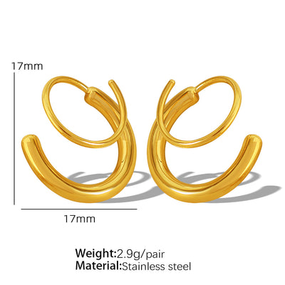 Ear clips for women exaggerated personality earrings jlt13289