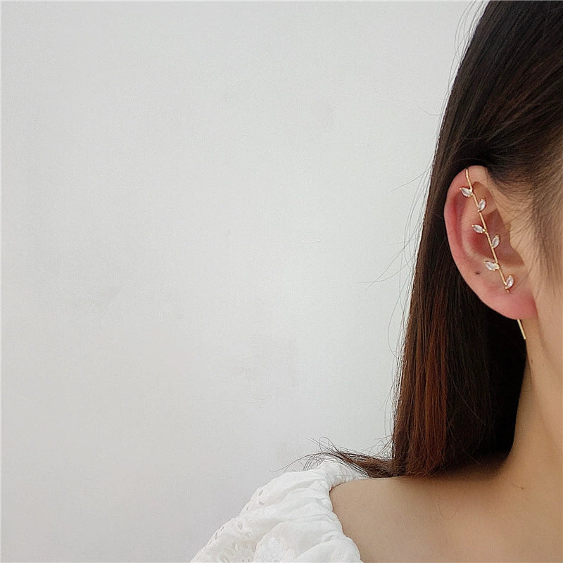 Just Lil Things Single Leaf Crystal Vine Earring – One Ear Elegance jlt13328