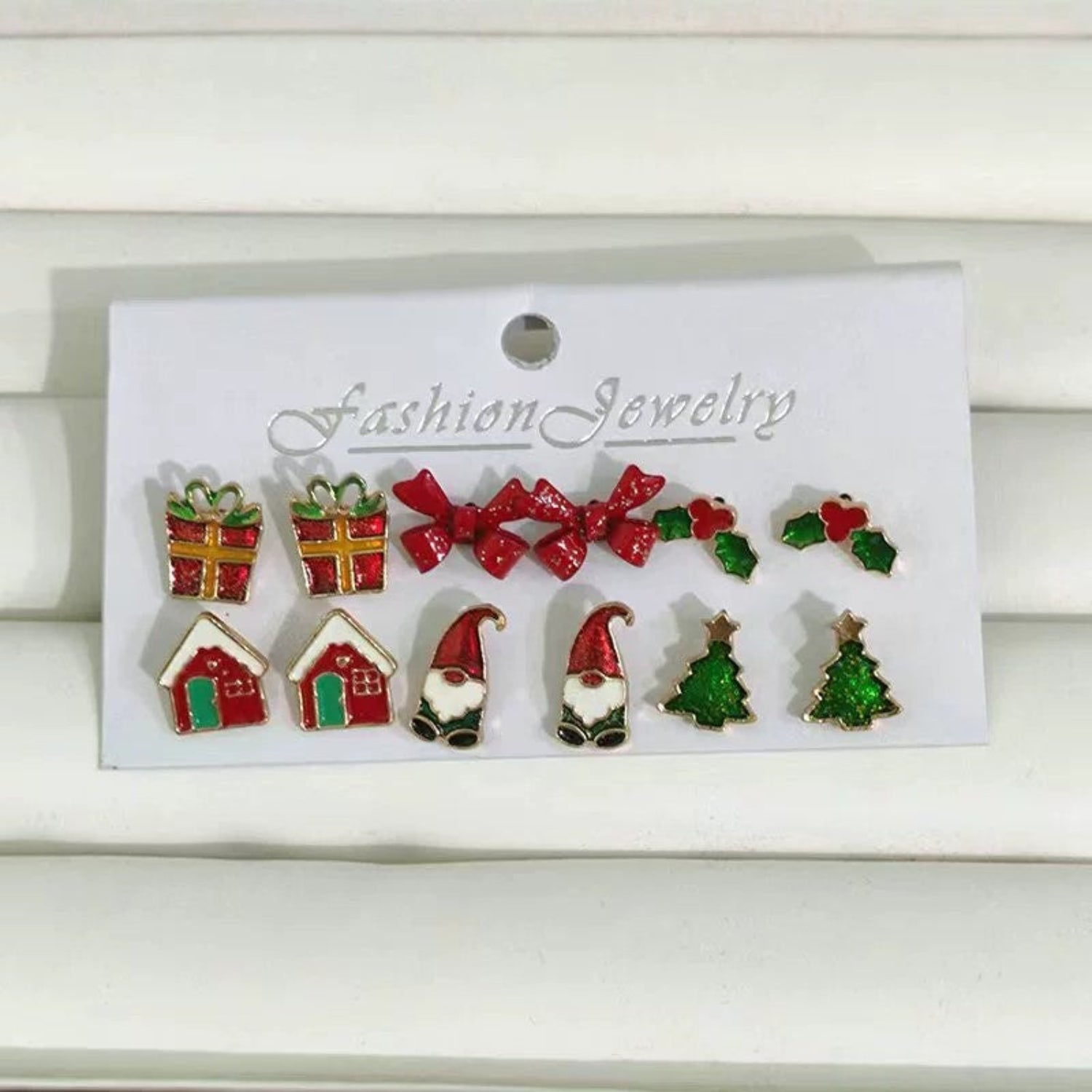Just Lil Things Christmas Mini Earring Set jlt13361 (6 Pairs)