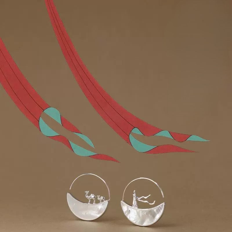 Desert Mirage Silver Earrings JLT13422