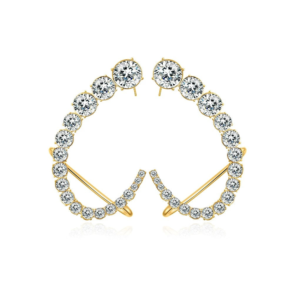 Crystal Luxe Arc Hoop Earrings JLT13429