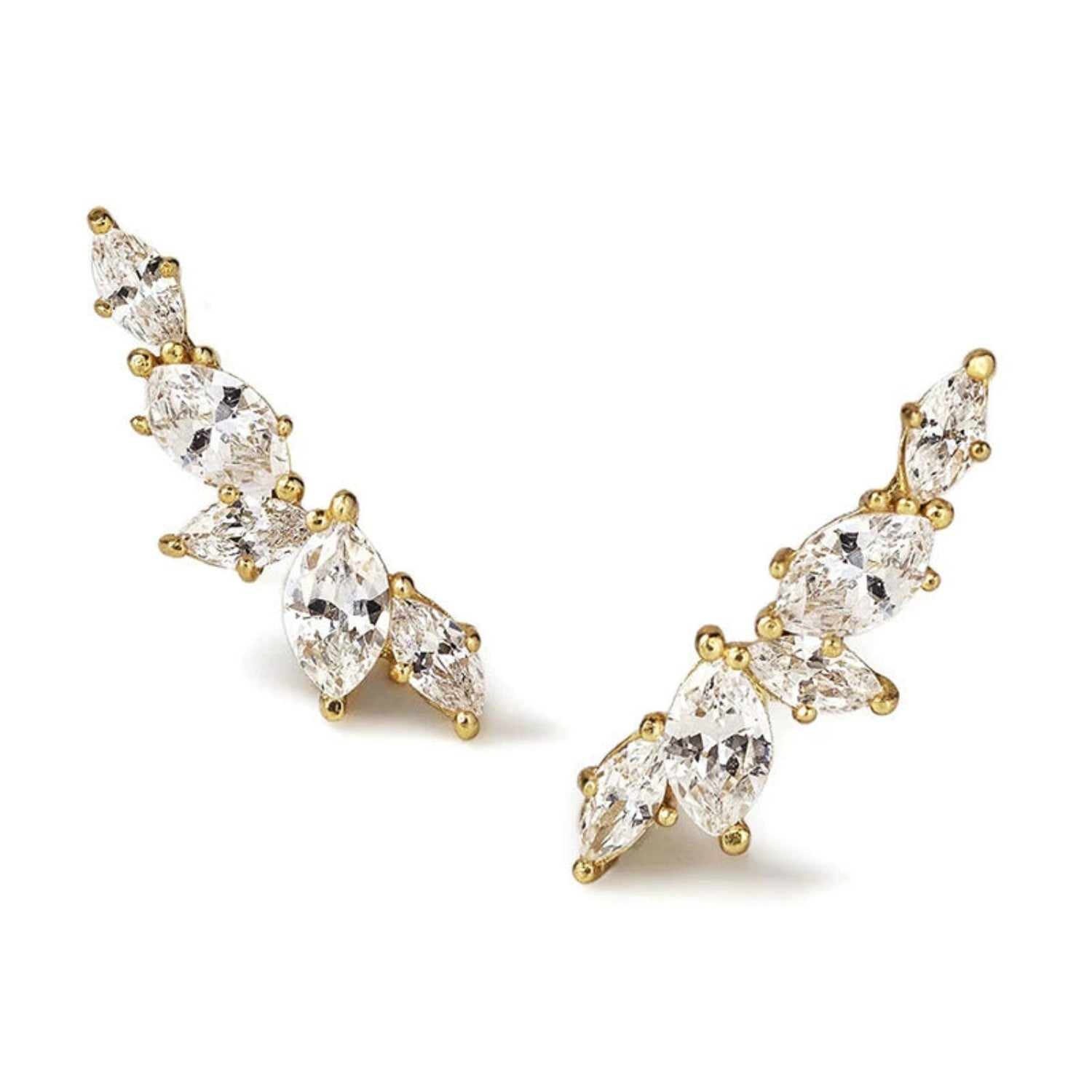 Crystal Leaf Earrings  jlt13445