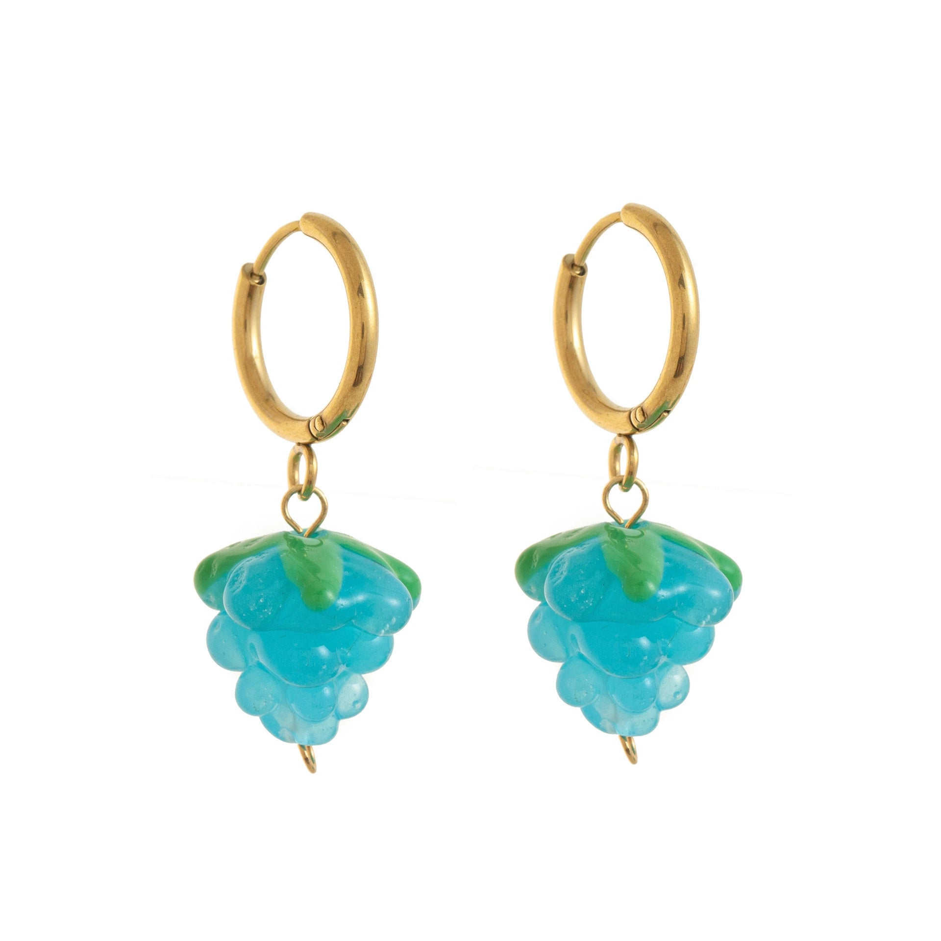 Blue Grapes Hoop Earring jlt13448