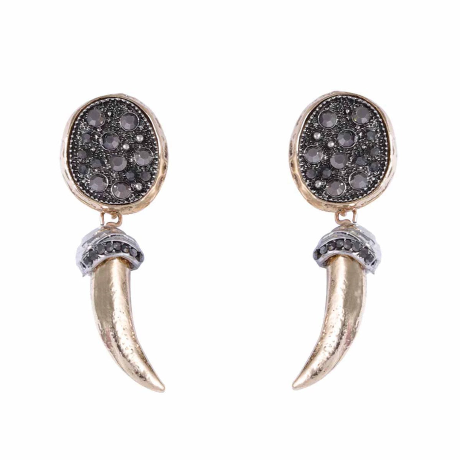 Tusk Tribal Drop Earrings JLT13478