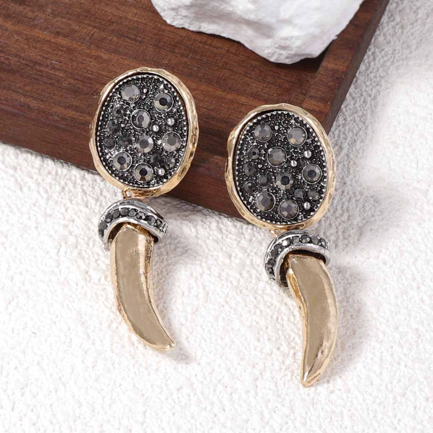Tusk Tribal Drop Earrings JLT13478