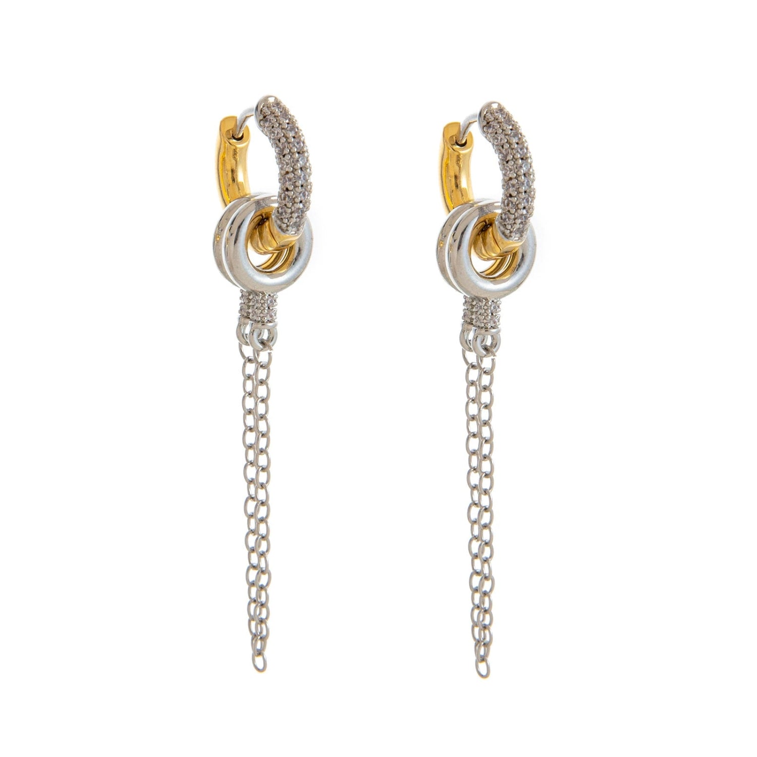 Two-Way Wear White Earrings jlt13514