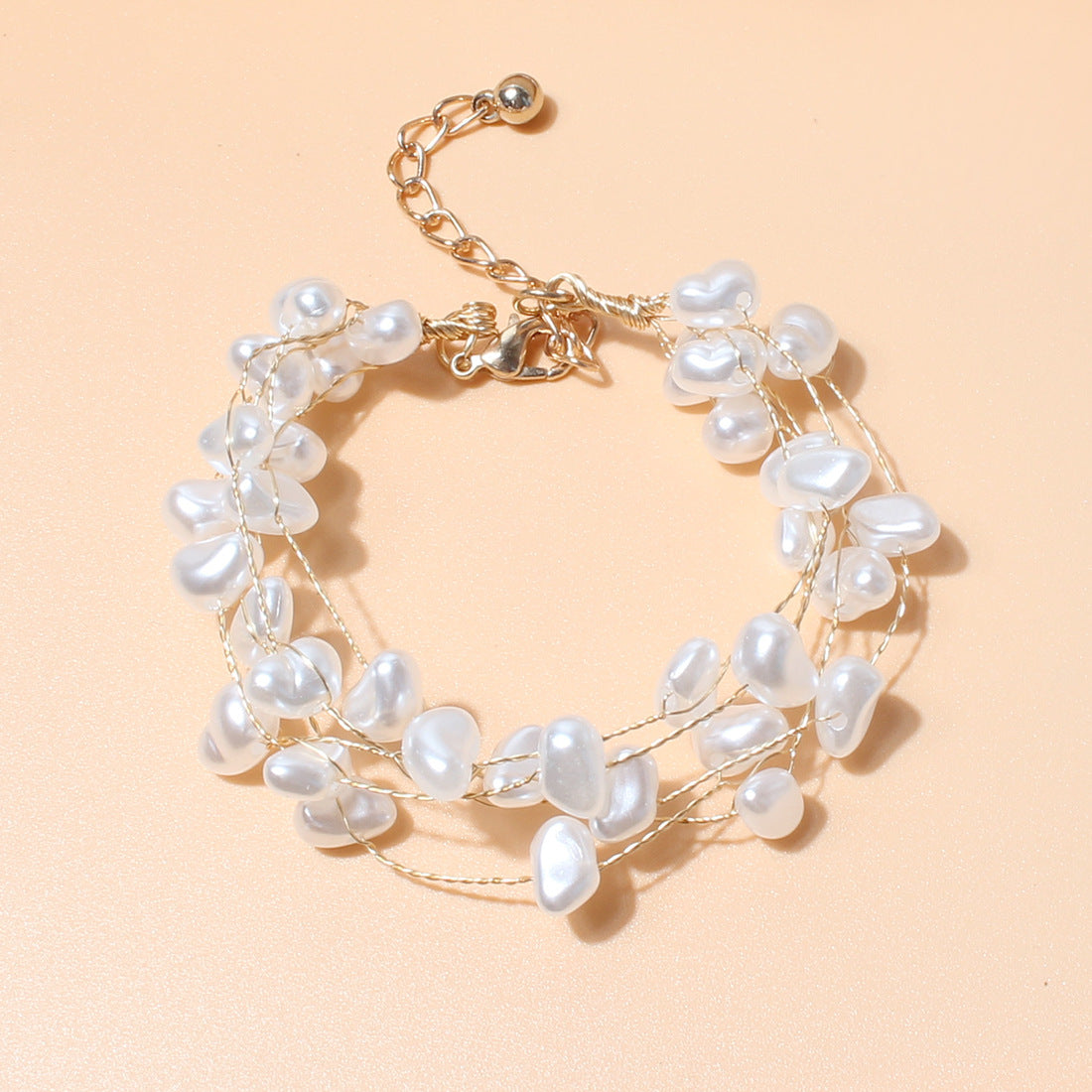 Just lil things Artificial White Bracelet