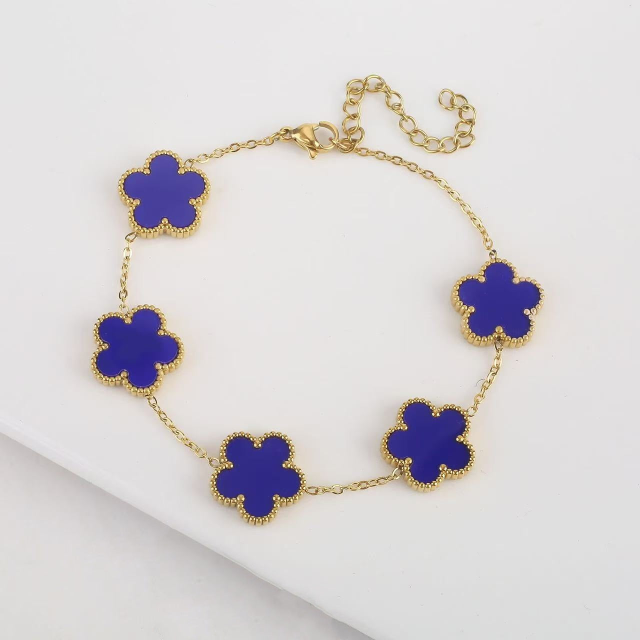 Plum blossom plant five leaf flower bracelet  JLTB0775