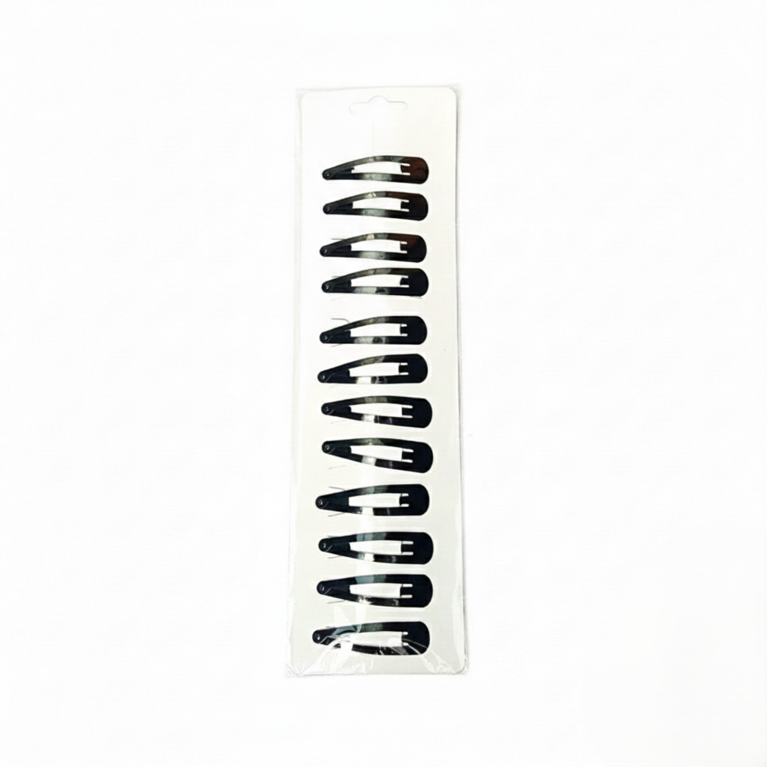 Professional Black Snap 12 identical Hair Clips jltc0139