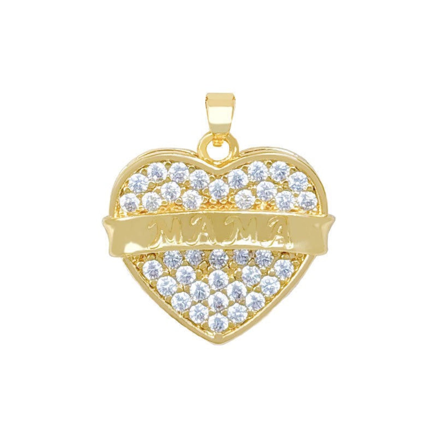 Gold Mama Heart Charm JLTCH0053