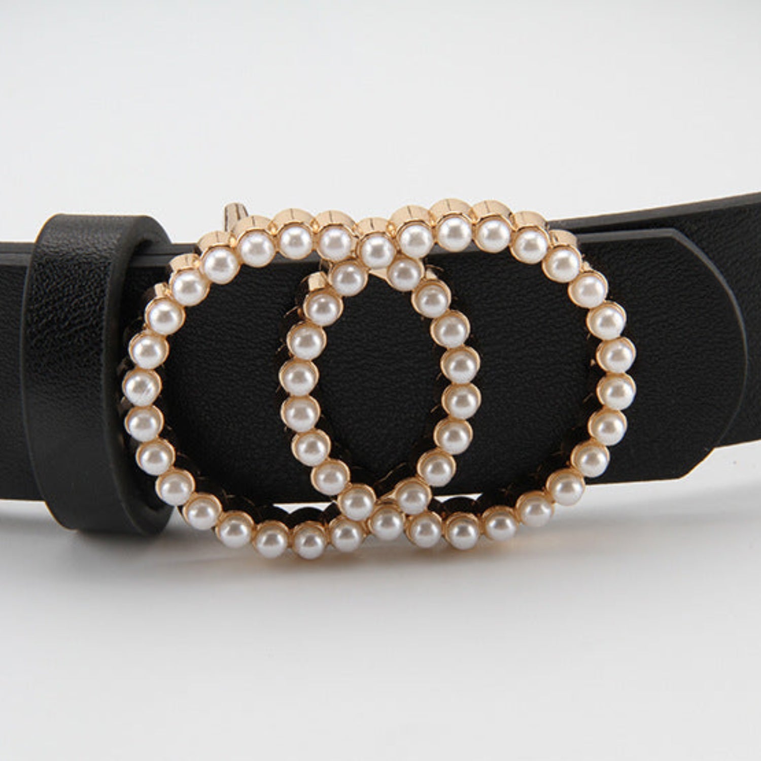 Double-circle-pearl-snap-buckle-belt-jlthb0058
