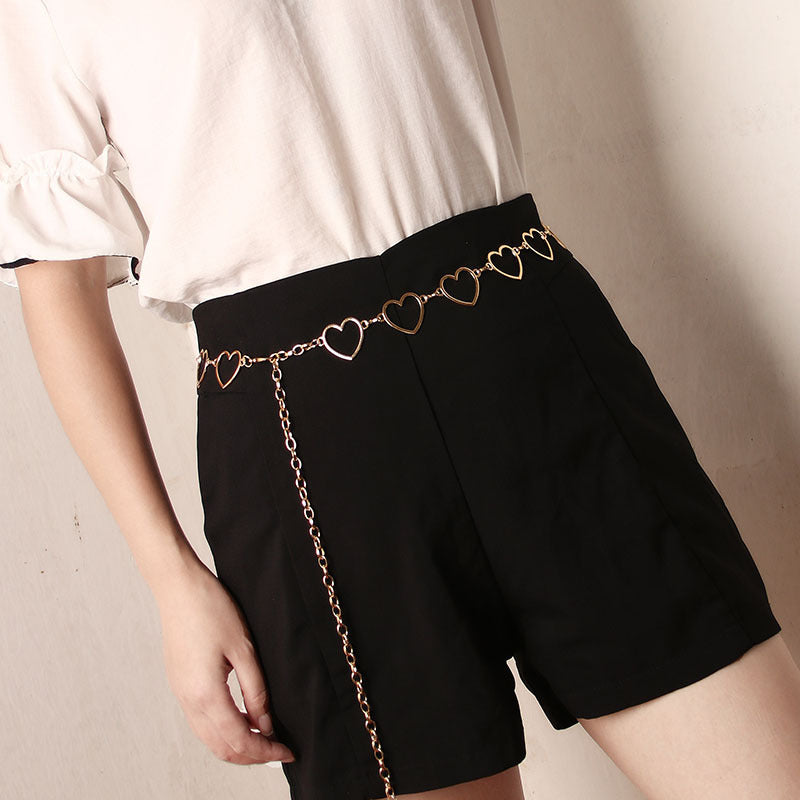 Love shape hook waist chain