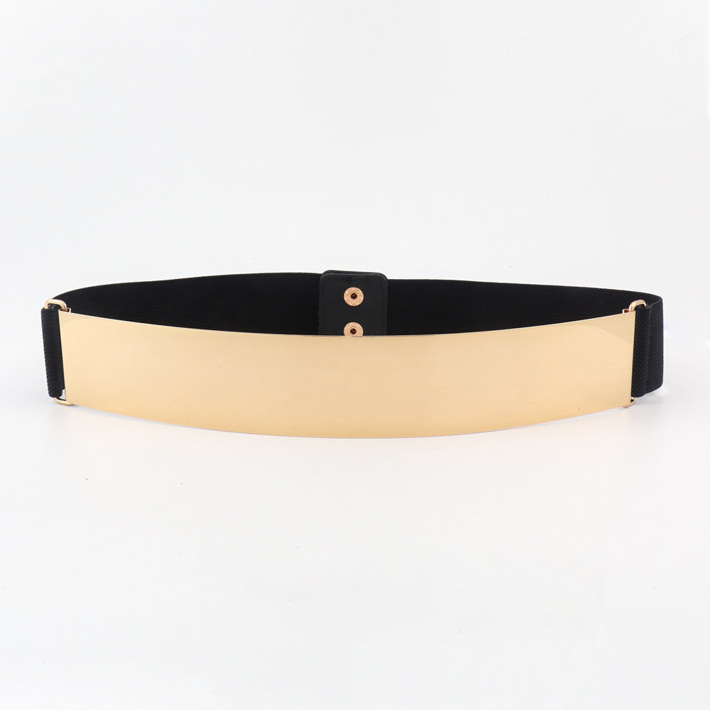 Metal sequin belt