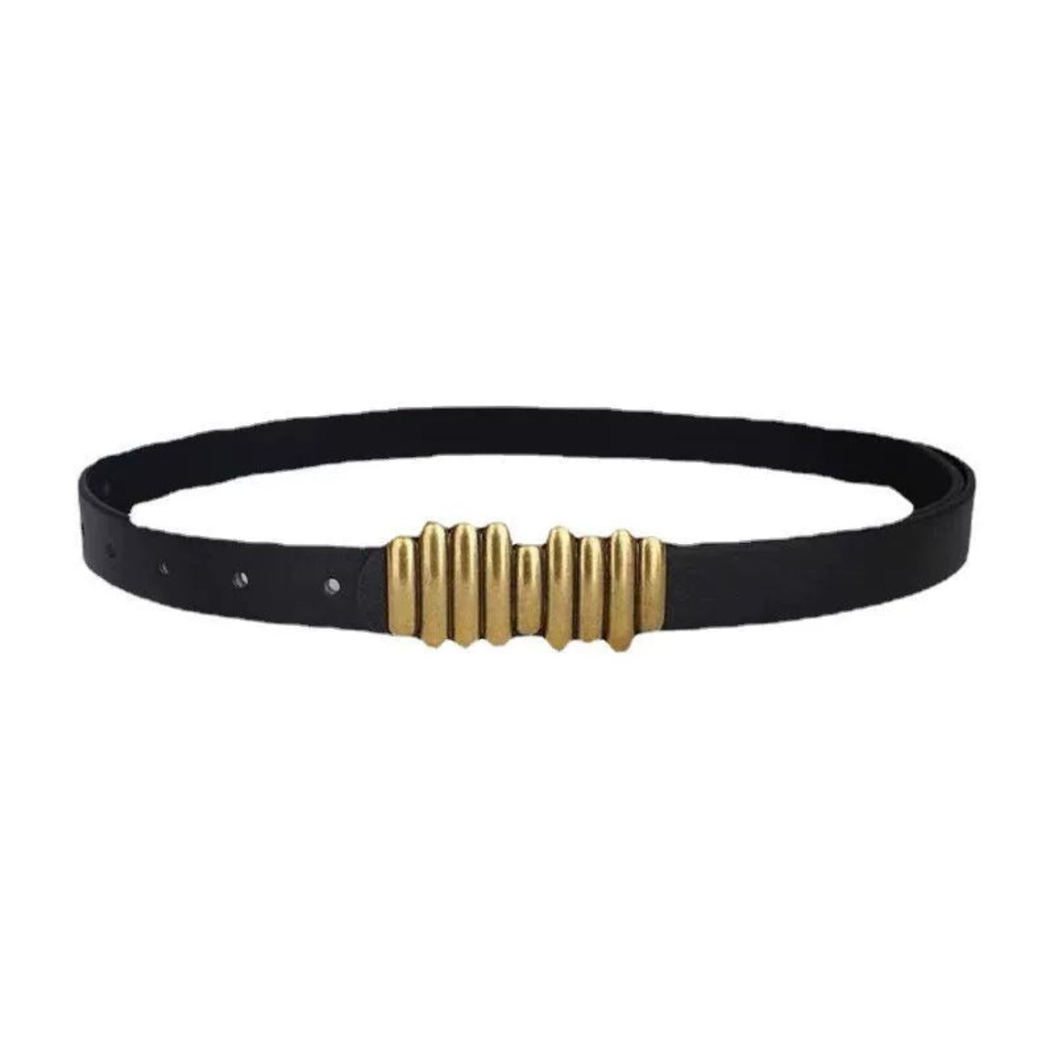 "Retro-Style Metal Buckle Belt for Coats, Suits, Sweaters, Shirts & Skirts"
