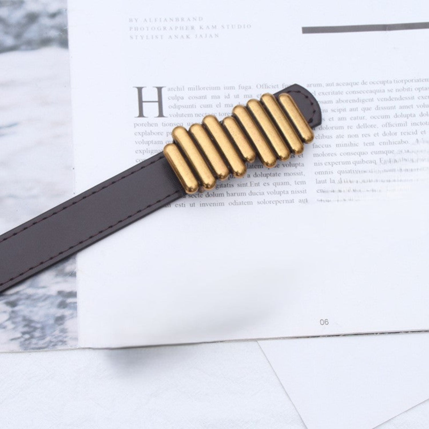 "Retro-Style Metal Buckle Belt for Coats, Suits, Sweaters, Shirts & Skirts"