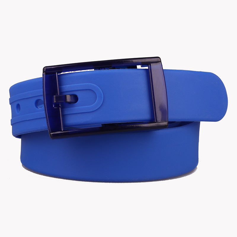 High quality silicone belt, unisex belt, plastic buckle, candy color