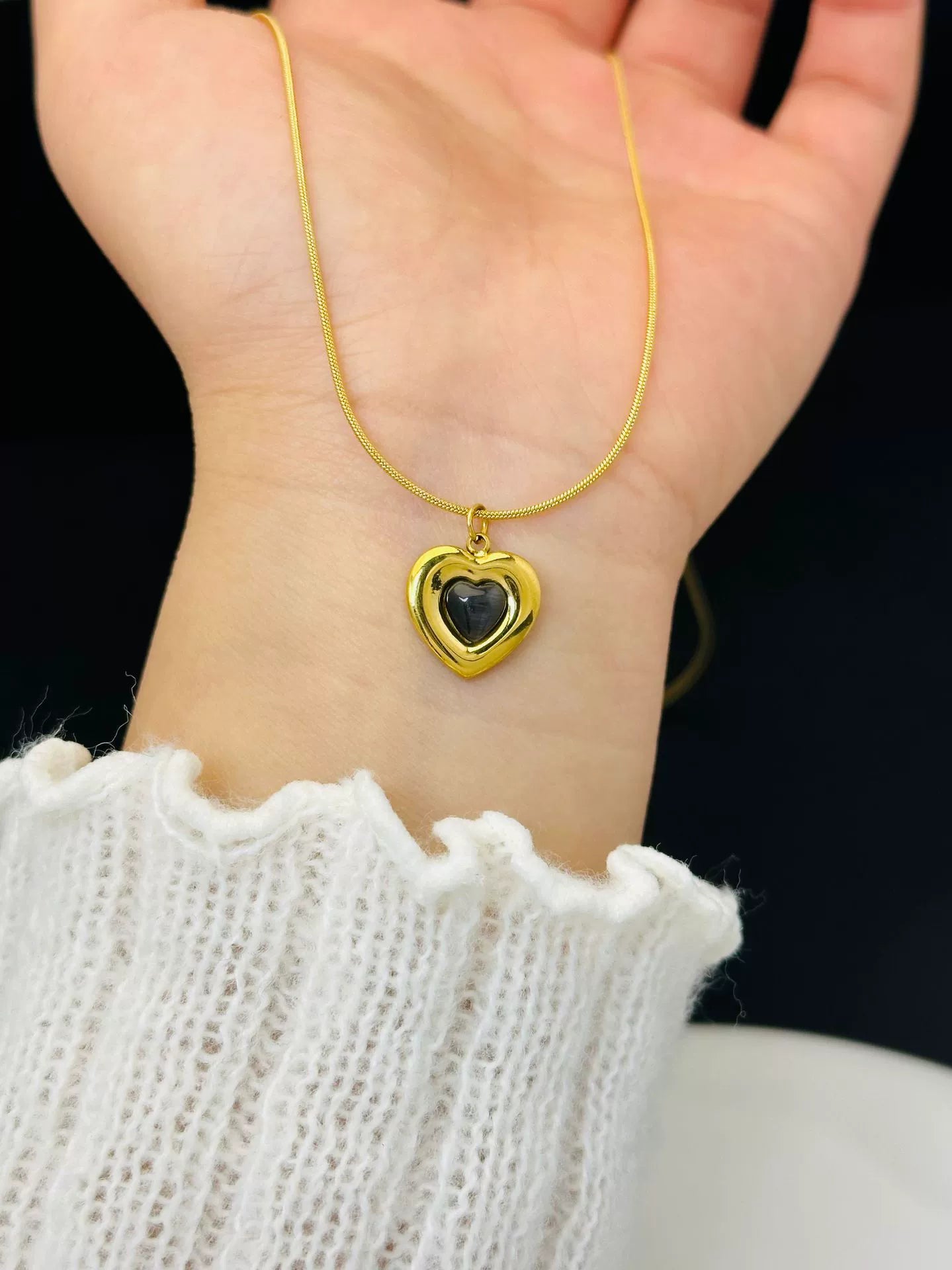 Just Lil Things Artificial Chain with heart pendant- Necklace jltn0706
