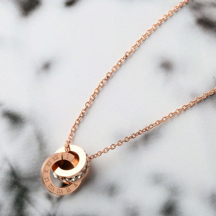 Just Lil Things Artificial Rose Gold Necklace jltn0714