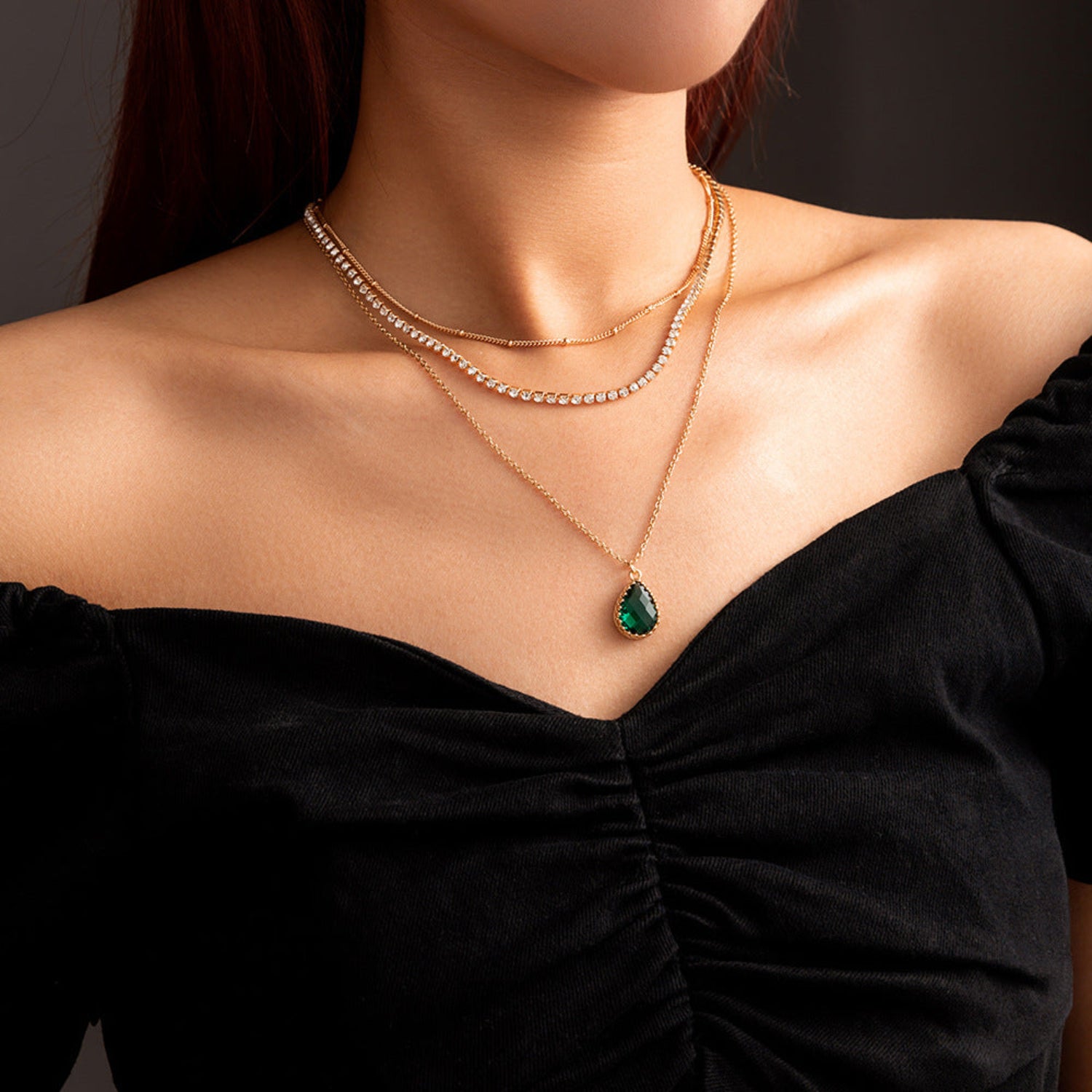 Just Lil Things-Three Layered Chain-Necklace jltn0833