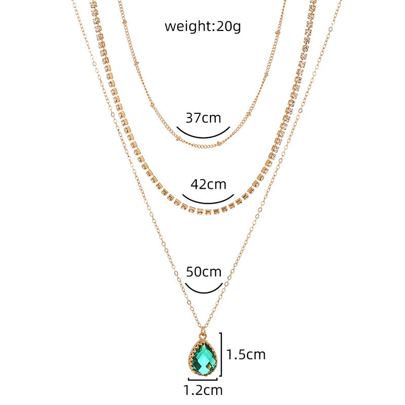 Just Lil Things-Three Layered Chain-Necklace jltn0833