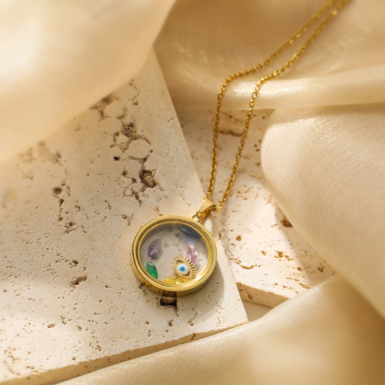 Just lil things locket-style charm chain Necklace