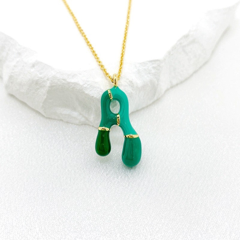 Just lil things Alphabet Artificial necklace