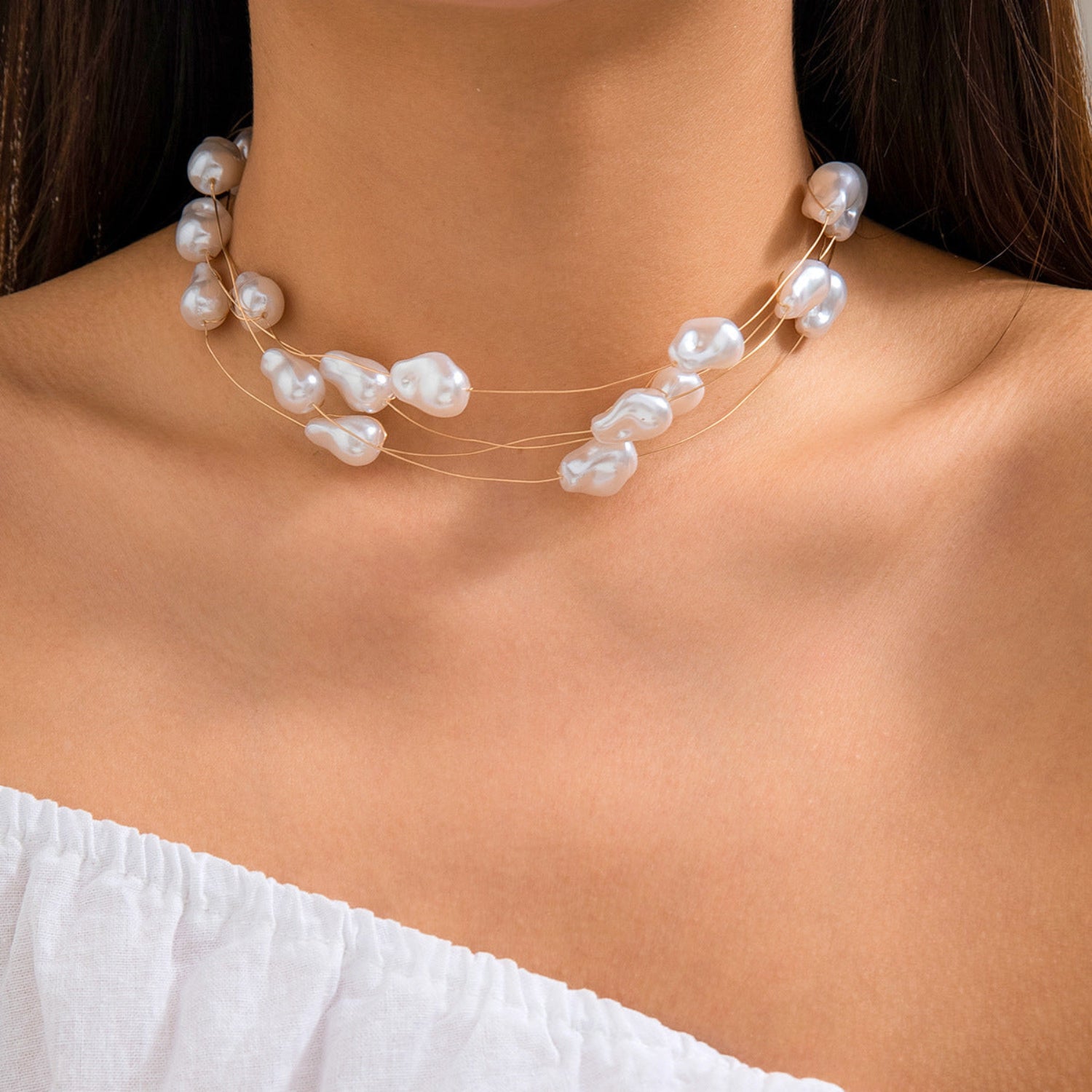 Multi-Strand Pearl- Necklace JLTN0921
