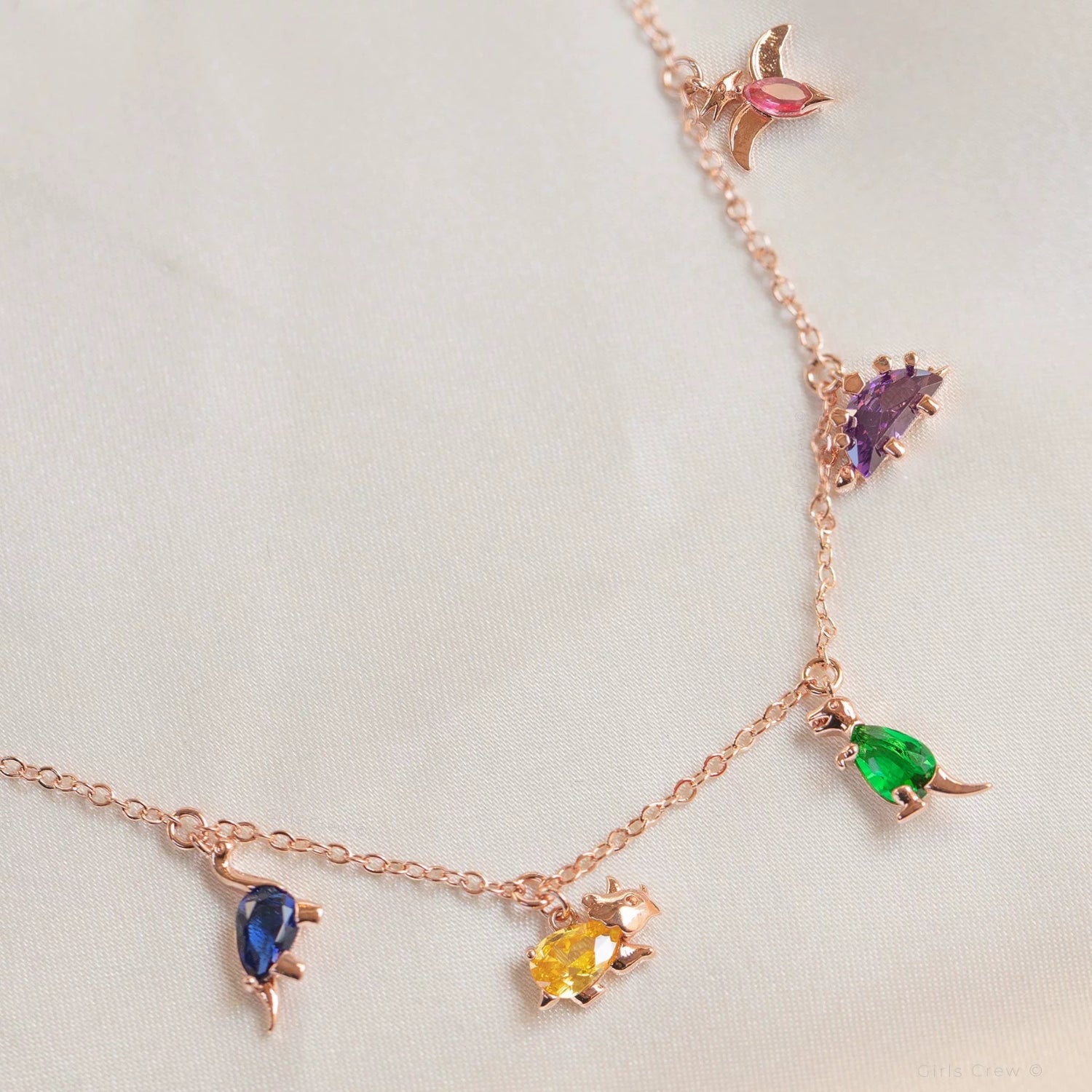 Just lil things Artificial Whimsical Charm with Colorful Mini Pendants Necklace jltn0950