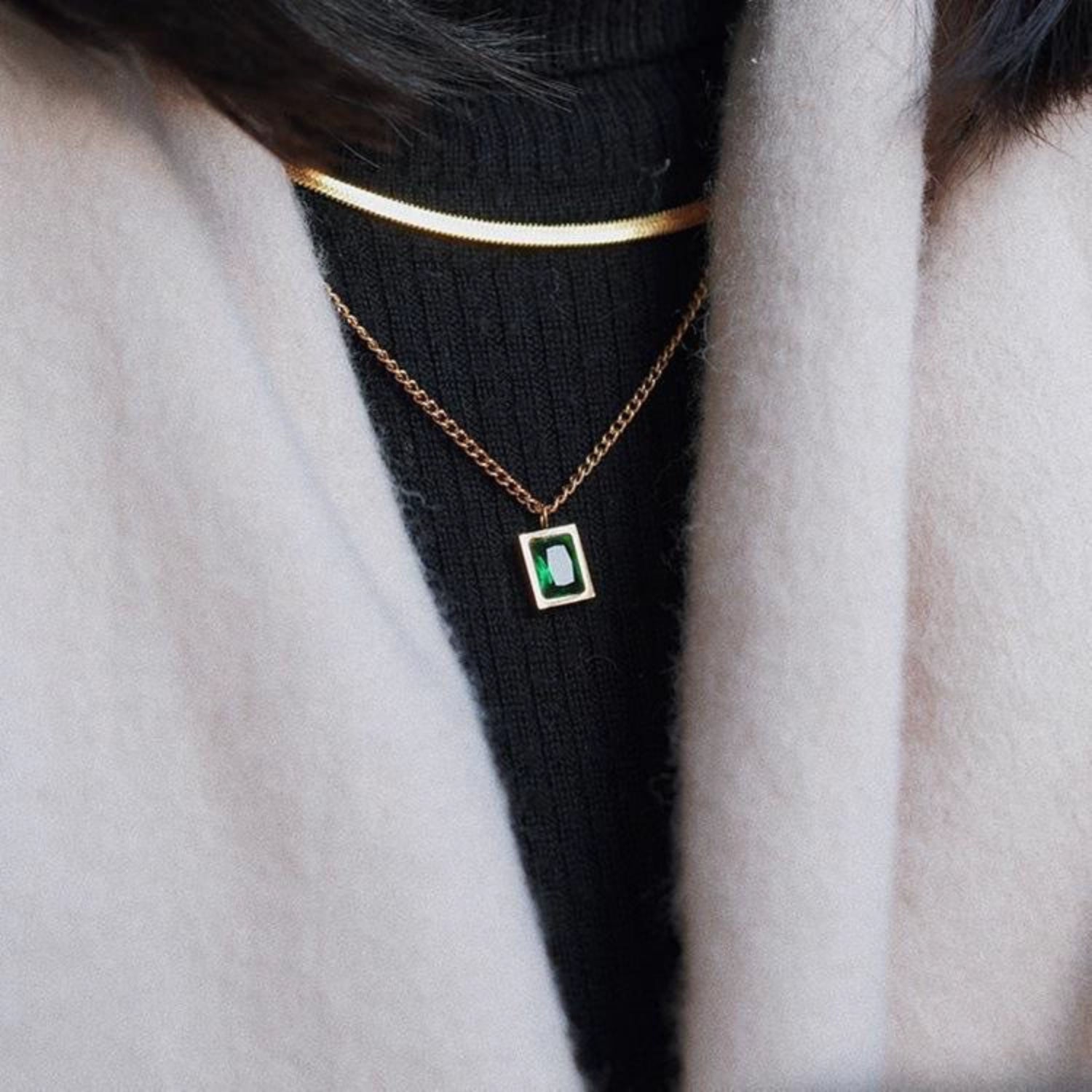 Two Layered Pendant Necklace