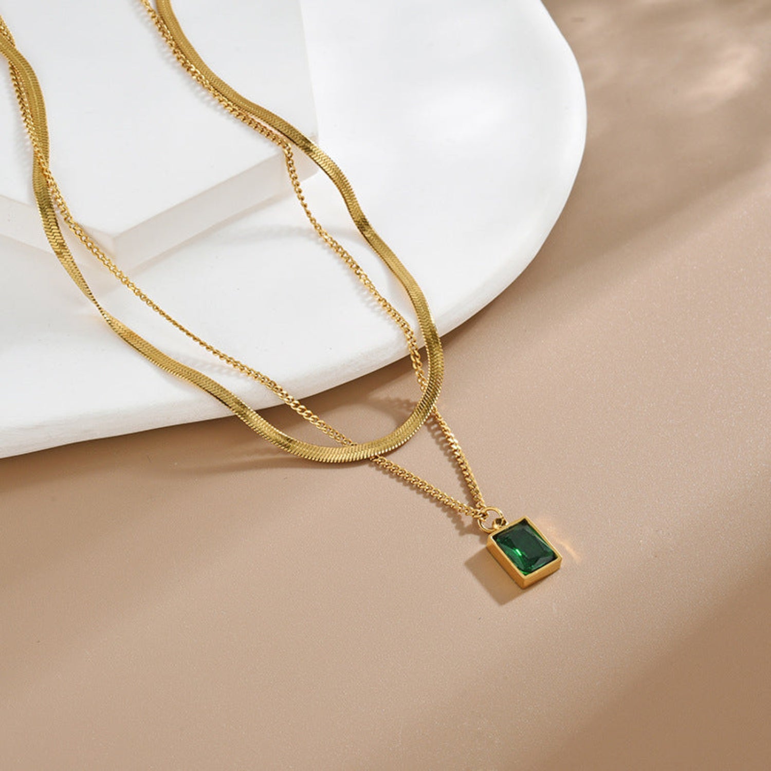 Two Layered Pendant Necklace